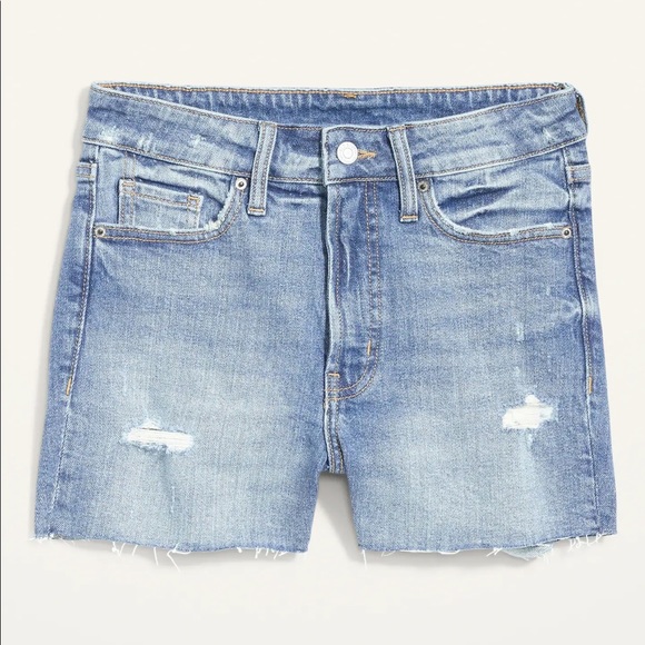 NWT Old Navy High-Waisted O.G. Straight Ripped
Cut-Off Jean Shorts 3” inseam - Picture 4 of 15